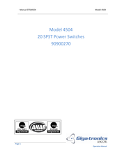 Giga-tronics 4504 Operation Manual