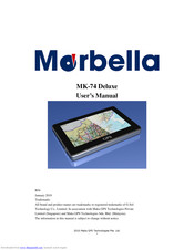 Maka Technologies Marbella MK-74 Deluxe User Manual