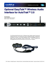 Vaddio EasyTalk 2.0 999-7230-001 Installation And User Manual
