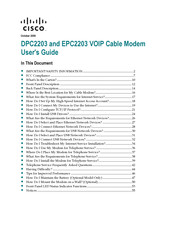 Cisco DPC2203 Manuals | ManualsLib