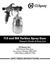 CJ Spray 966 Owner's Manual & Parts List