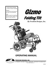 Freedom Designs Gizmo Operating Manual
