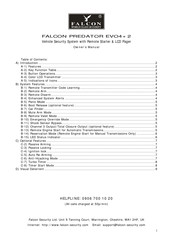 Falcon Predator EVO4+2 Owner's Manual