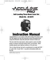Johnson Level & Tool 40-6675 Instruction Manual