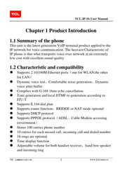 TCL IP phone User Manual