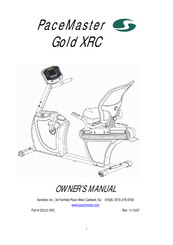 pacemaster Gold XRC Owner's Manual