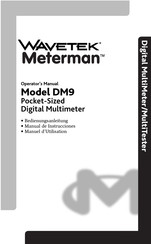 Wavetek Meterman DM9 Operator's Manual