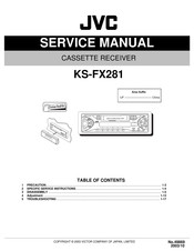 JVC KS-FX281 Service Manual
