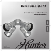 Hunter Bullet Spotlight Kit Owner's Manual And Installation Manual