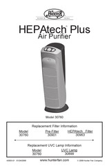 Hunter HEPAtech Plus 30760 Owner's Manual