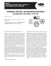Carrier 58MCB Nstallation, Start-Up, And Operating Instructions
