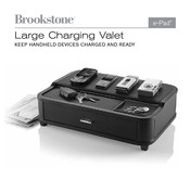 Brookstone e-Pad Large Charging Valet Owner's Manual