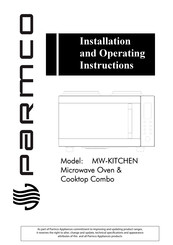 Parmco MW-KITCHEN Installation And Operating Instructions Manual