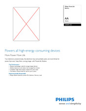 Philips PowerLife LR6PS12C Specifications