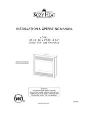 Kozy Heat SP-36 Installation & Operating Manual
