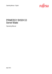 Fujitsu PRIMERGY BX924 S3 Operating Manual
