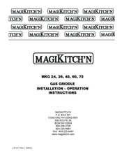 Magikitch'n 36 Installation And Operation Instructions Manual