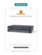 Inline MSV0502 Operation Manual