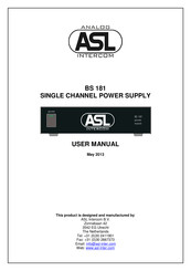 ASL INTERCOM BS 181 User Manual