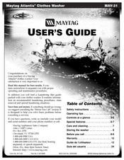 Maytag Atlantis MAV-31 User Manual