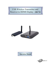 Converters.TV 722 Operation Manual