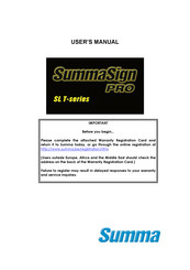 SummaSign Pro SL T-series User Manual