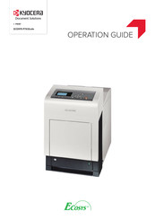 Ecosys P7035cdn Operation Manual