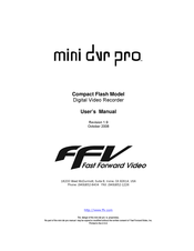 FFV mini dvr pro User Manual