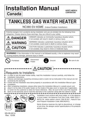 Noritz NC380-SV-ASME Installation Manual