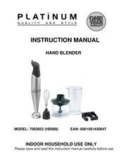 Platinum 7093852 Instruction Manual