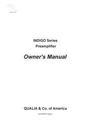 QUALIA & Co INDIGO Series Owner's Manual