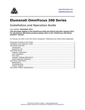 Elumenati OmniFocus 30200 Installation And Operation Manual