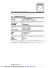 FIC A985 Specifications