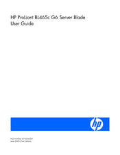 HP ProLiant BL465c G6 User Manual