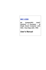 Advantech MIC-3358 User Manual