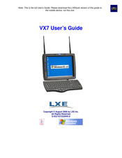 LXE VX7 Vehicle Mount Computer WCE.NET 4.2 Bluetooth Wi-Fi RF Term 