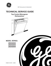 Ge Monogram ZBD6800K Technical Service Manual