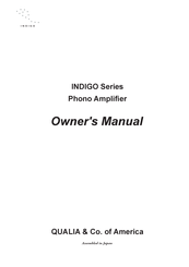 QUALIA & Co INDIGO Series Owner's Manual