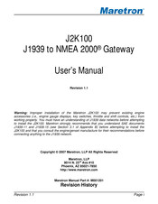 Maretron J2K100 User Manual