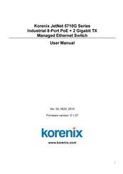 Korenix JetNet 5710G Series User Manual