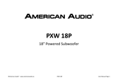 American Audio PXW 18P User Manual