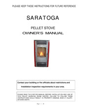 Hudson River Stove Works Saratoga Owner's Manual