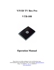 AV TOOL VTB-108 Operation Manual