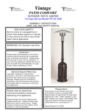 Patio PC-02 CAB Assembly Instructions  Care, Use, And Safety Manual