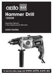 Ozito OZHD1050WA Operation Manual