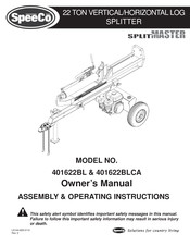 Speeco SplitMaster 401622BL Owner's Manual