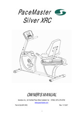 PaceMaster PaceMaster Silver XRC Owner's Manual
