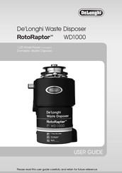 DeLonghi RotoRaptor WD1000 User Manual