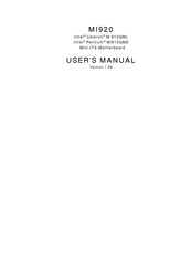 IBASE Technology MI920 User Manual