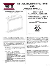 Empire Comfort Systems DVD36FP34N-1 Installation Instructions And Owner's Manual